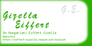 gizella eiffert business card